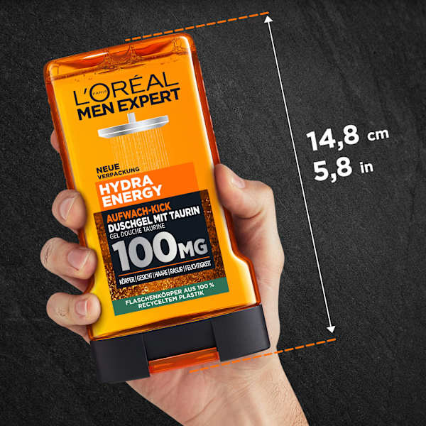 Duschgel Hydra Energy mit Taurin, Aufwach-Kick L'ORÉAL PARiS MEN EXPERT