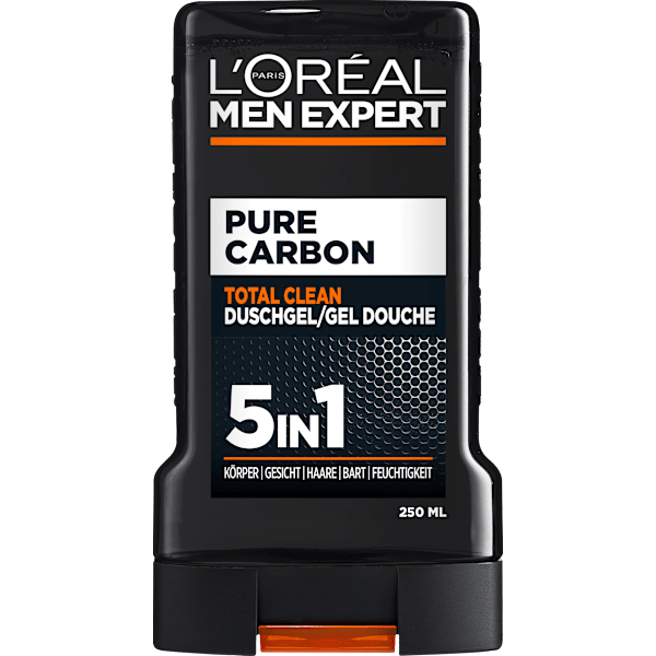 Duschgel Pure Carbon mit Karbon, Multi Action 5in1 L'ORÉAL PARiS MEN EXPERT