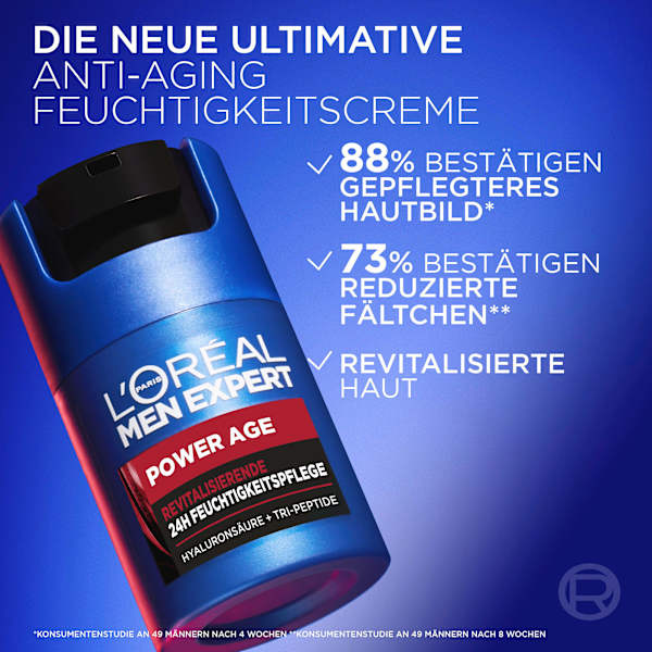 Gesichtscreme Power Age, revitalisierend mit Hyaluronsäure L'ORÉAL PARiS MEN EXPERT