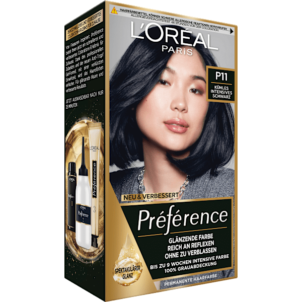 Haarfarbe P11 Kühles Intensives Schwarz L'ORÉAL PARiS PRÉFÉRENCE