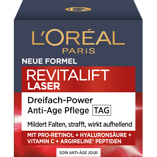 Anti-Aging Laser Gesichtscreme mit Pro-Retinol, Hyaluronsäure und Vitamin C L'ORÉAL PARiS REVITALIFT