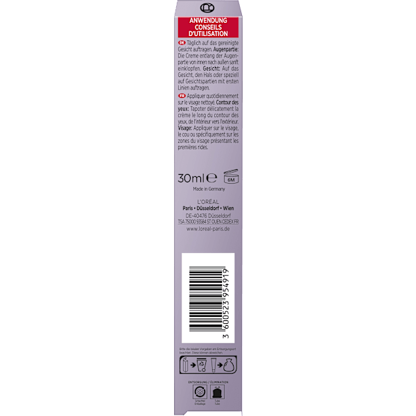 Augencreme + Gesicht Revitalift Filler, Hyaluronsäure L'ORÉAL PARiS REVITALIFT