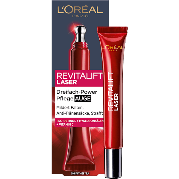 Augencreme Revitalift Laser X3 Anti Age mit Koffein L'ORÉAL PARiS REVITALIFT