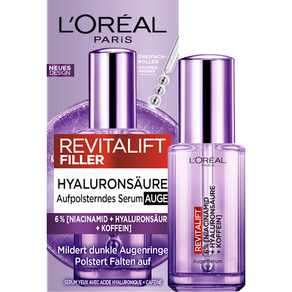 Augenserum Revitalift Filler Hyaluron + Koffein L'ORÉAL PARiS REVITALIFT