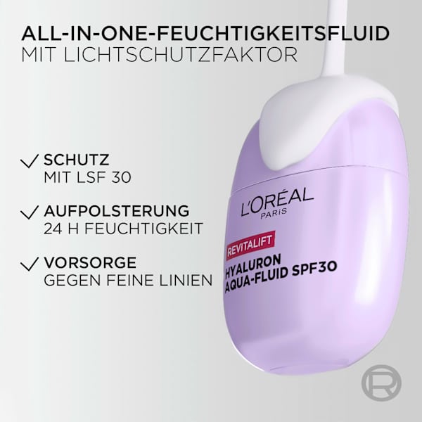 Gesichtscreme Hyaluron-Aqua-Fluid LSF 30 L'ORÉAL PARiS REVITALIFT