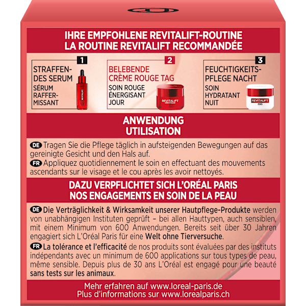 Gesichtscreme Revitalift Crème Rouge L'ORÉAL PARiS REVITALIFT