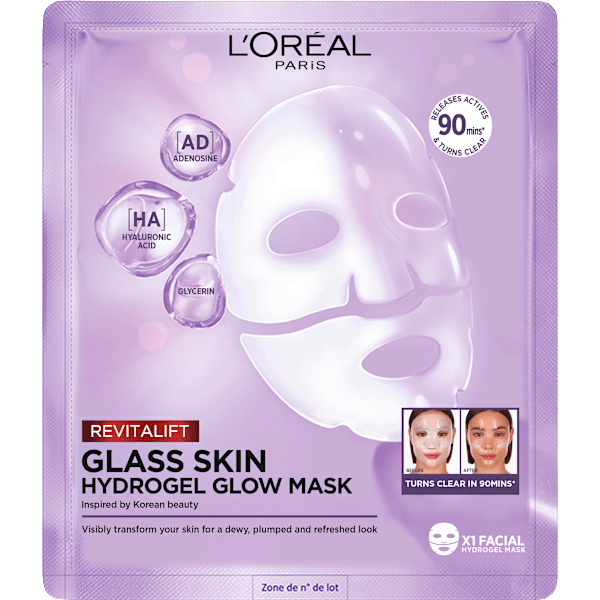 Gesichtsmaske Glass Skin Hydrogel Glow Mask L'ORÉAL PARiS REVITALIFT