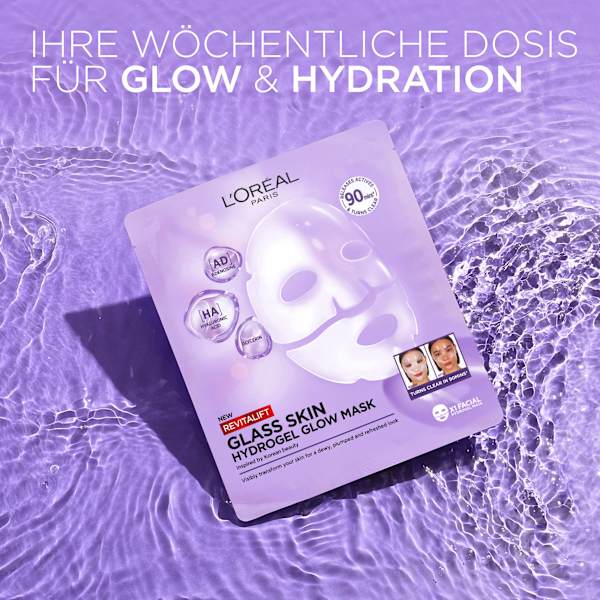 Gesichtsmaske Glass Skin Hydrogel Glow Mask L'ORÉAL PARiS REVITALIFT