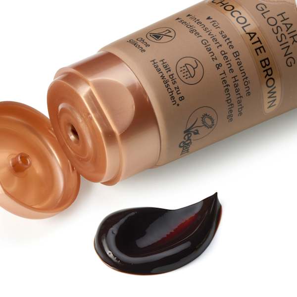 Farb-Glanzbehandlung Glossing Chocolate Brown LANGHAARMÄDCHEN