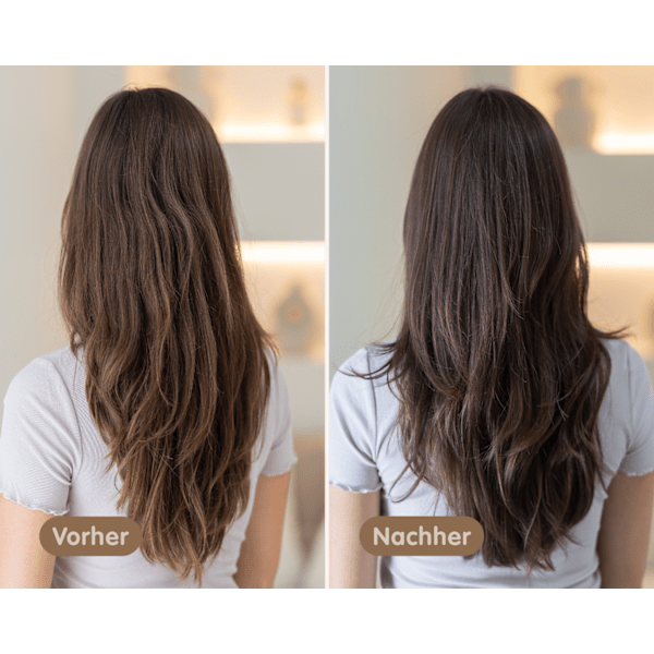 Farb-Glanzbehandlung Glossing Chocolate Brown LANGHAARMÄDCHEN