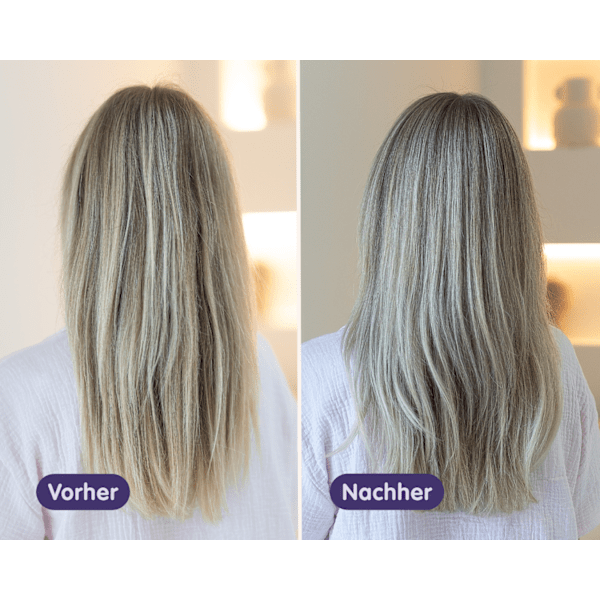 Farb-Glanzbehandlung Glossing Icy Blonde LANGHAARMÄDCHEN