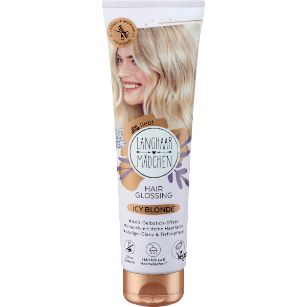Farb-Glanzbehandlung Glossing Icy Blonde LANGHAARMÄDCHEN