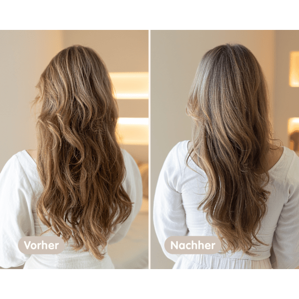 Farb-Glanzbehandlung Glossing Transparent LANGHAARMÄDCHEN