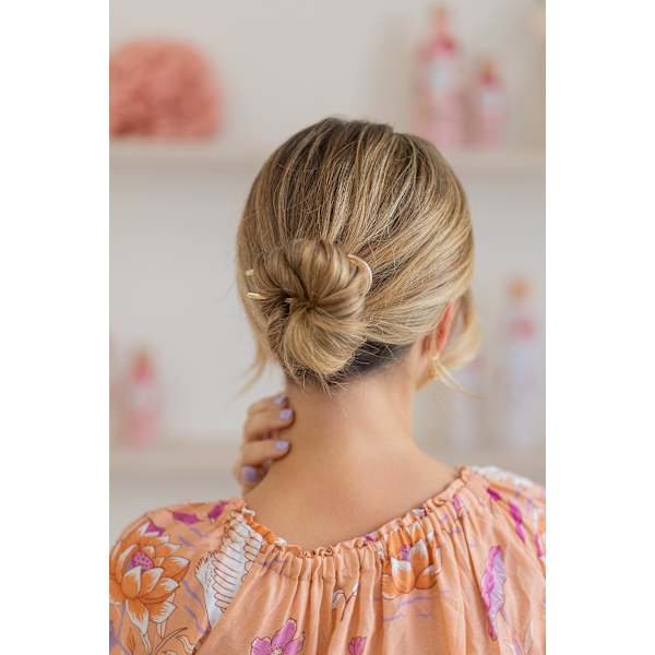 Haar-Pin Gold-Optik LANGHAARMÄDCHEN
