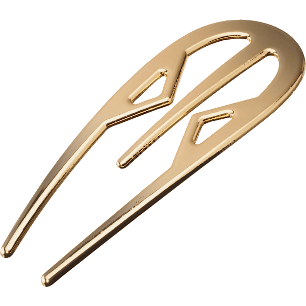 Haar-Pin Gold-Optik LANGHAARMÄDCHEN