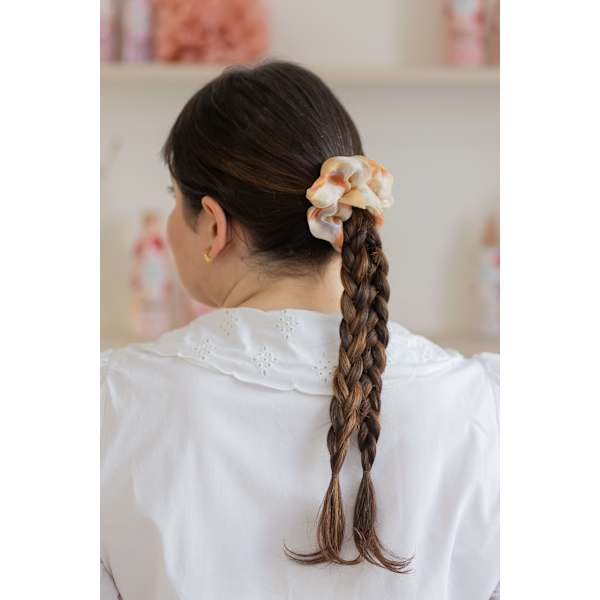 Scrunchie Aquarellprint LANGHAARMÄDCHEN