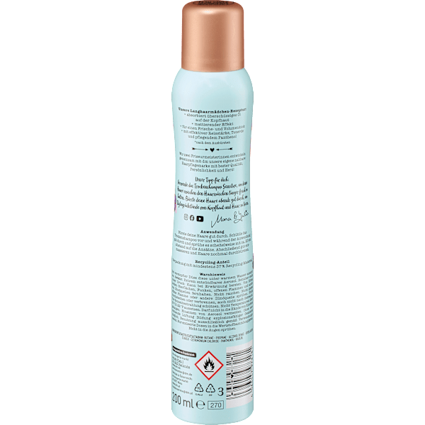 Trockenshampoo sensitive LANGHAARMÄDCHEN