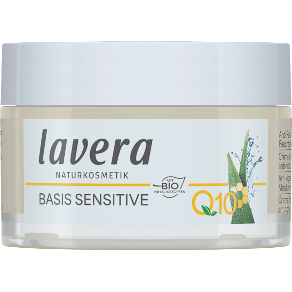 Anti Falten Feuchtigkeitscreme Q10 Basis Sensitiv lavera NATURKOSMETIK