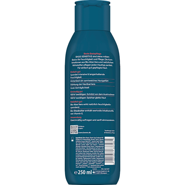 Bodylotion Basis Sensitiv Reichhaltig lavera NATURKOSMETIK