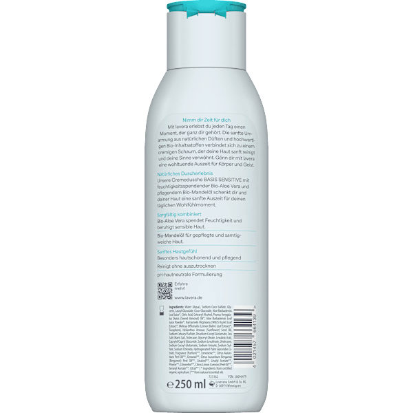 Cremedusche Basis Sensitive Aloe Vera & Mandelöl lavera NATURKOSMETIK