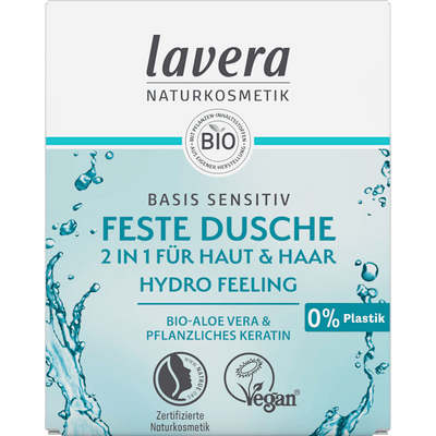 lavera NATURKOSMETIK Solid shower 2in1 Hydro Feeling, 50 g