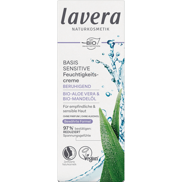 Gesichtscreme Basis Sensitiv beruhigend lavera NATURKOSMETIK