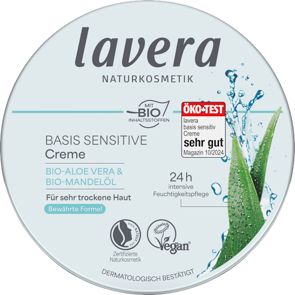 Gesichtscreme Basis Sensitiv in der Dose lavera NATURKOSMETIK