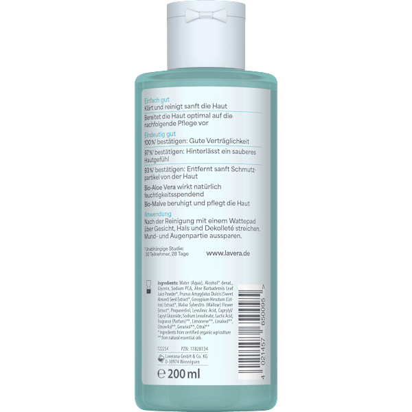 Gesichtswasser Basis Sensitiv lavera NATURKOSMETIK