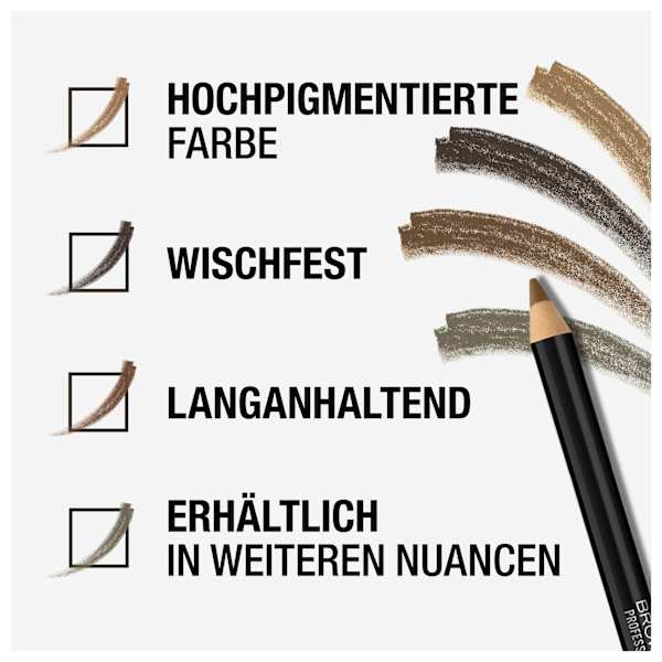Augenbrauenstift Brow Tastic Professional 004 Black Brown MANHATTAN Cosmetics