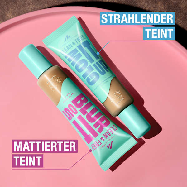 Foundation Clean & Free Glow It Up Skin Tint 34 Soft Beige MANHATTAN Cosmetics