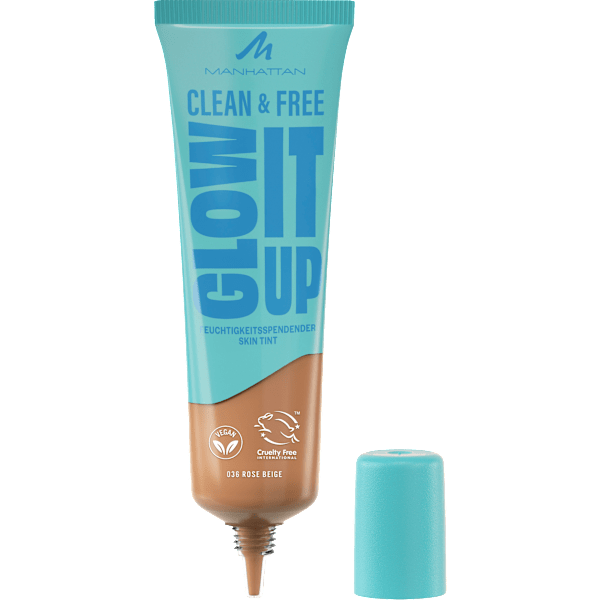 Foundation Clean & Free Glow It Up Skin Tint 36 Rose Beige MANHATTAN Cosmetics