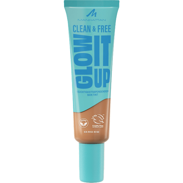 Foundation Clean & Free Glow It Up Skin Tint 36 Rose Beige MANHATTAN Cosmetics