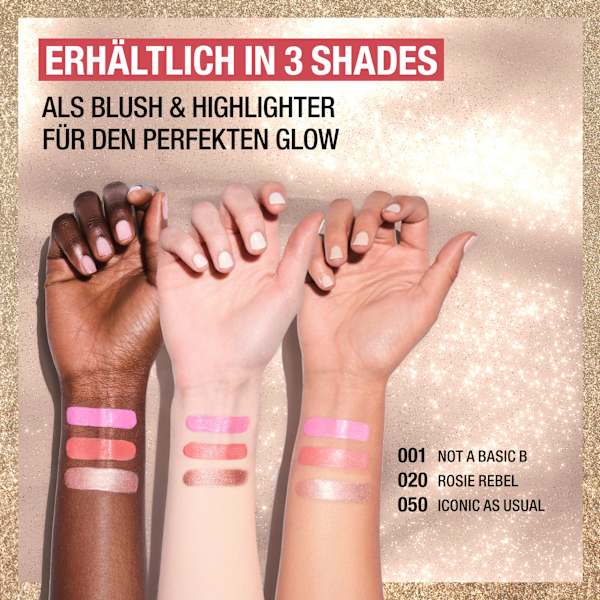 Highlighter Multi-Tasker Turbocharged Glow 002 Rosy Rebel MANHATTAN Cosmetics