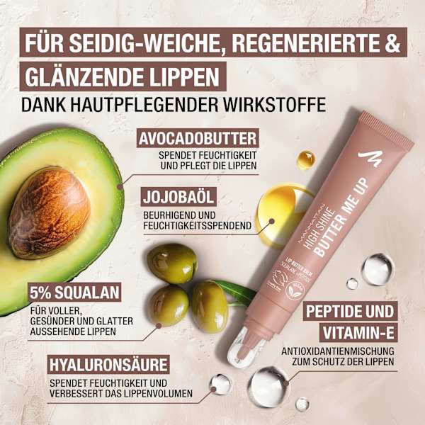 Lippenbalsam High Shine Butter Me Up 008 MANHATTAN Cosmetics