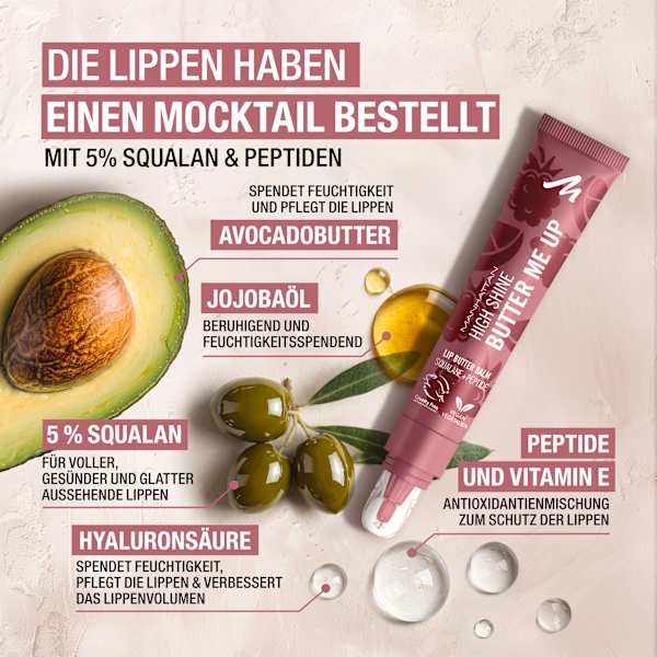Lippenbalsam High Shine Lip Butter, 009 MANHATTAN Cosmetics