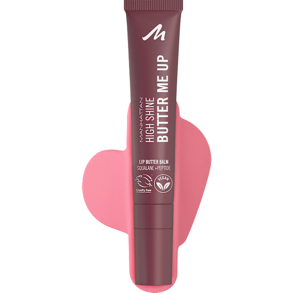 Lippenbalsam Set High Shine Butter Me Up 003 Mellow Mocha + Gratis Handy-Halterung MANHATTAN Cosmetics