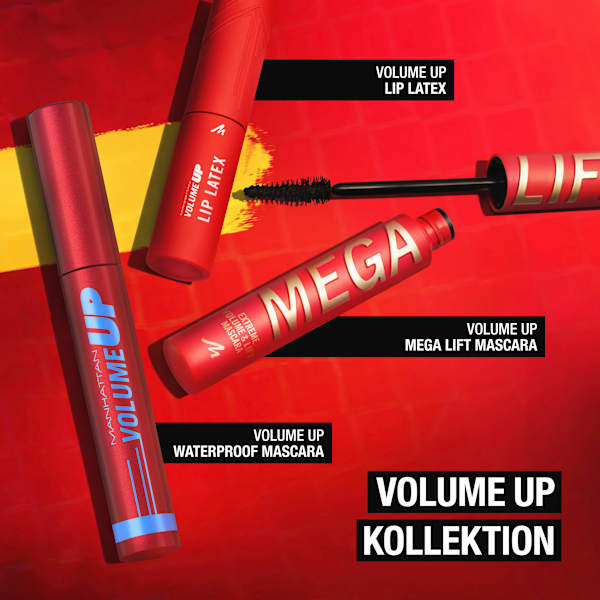 Mascara Volume Up Mega Lift 002 Black Brown MANHATTAN Cosmetics