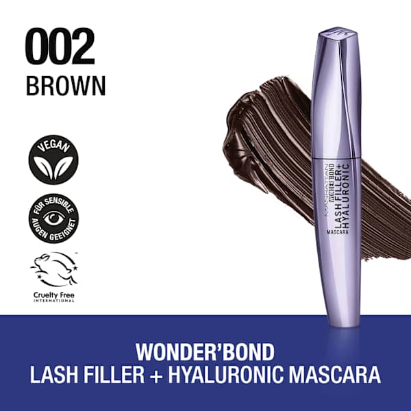 Mascara Wonder'Bond Lash Filler & Hyaluronic 002 Brown MANHATTAN Cosmetics