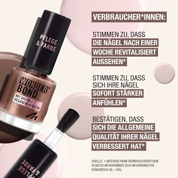 Nagellack Wonder'Bond 003 Slip Dress MANHATTAN Cosmetics