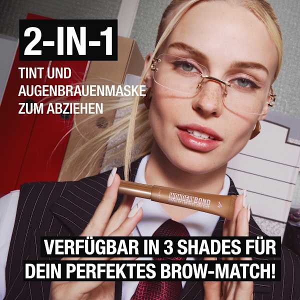 Peel-Off Augenbrauenfarbe Wonder ´Bond Brow Filler Peel-Off Tint 002 Medium Brown MANHATTAN Cosmetics