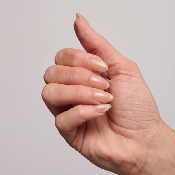 Künstliche Nägel Soft Gel Press Ons Cat Eye French Short Almond Maniko