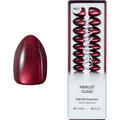 Künstliche Nägel Soft Gel Press Ons Merlot Glass Short Almond Maniko