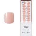 Künstliche Nägel Soft Gel Press Ons Minimal French Extra Short Square Maniko