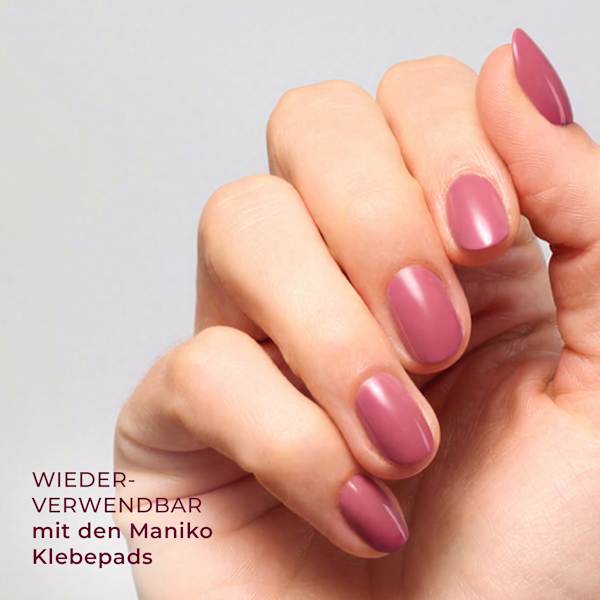  Künstliche Nägel Soft Gel Press Ons Vintage Velvet Short Round Maniko