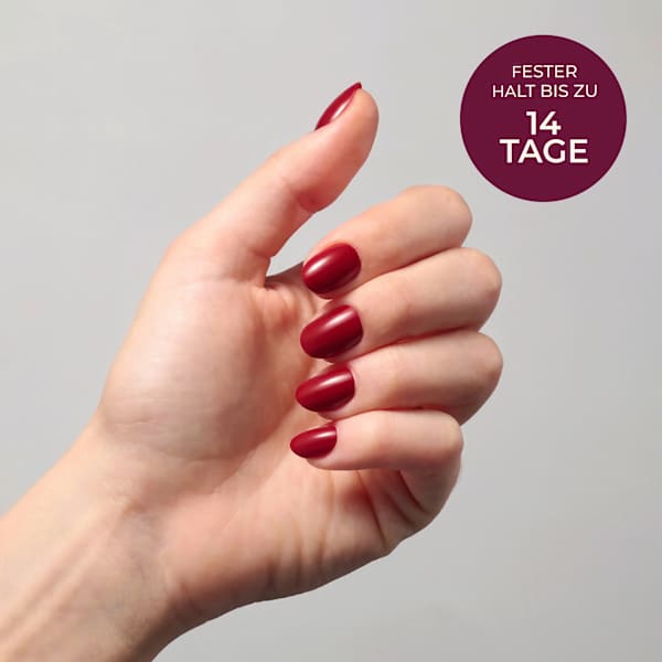 Künstliche Nägel Soft Gel Press Ons Wine Vibes Short Round Maniko