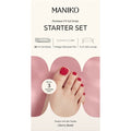 Starterset UV Gel Nagelfolien Pediküre Cherry Bomb Maniko