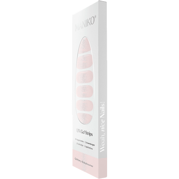 UV Gel Nagelfolien Glittery Babyboomer Maniko