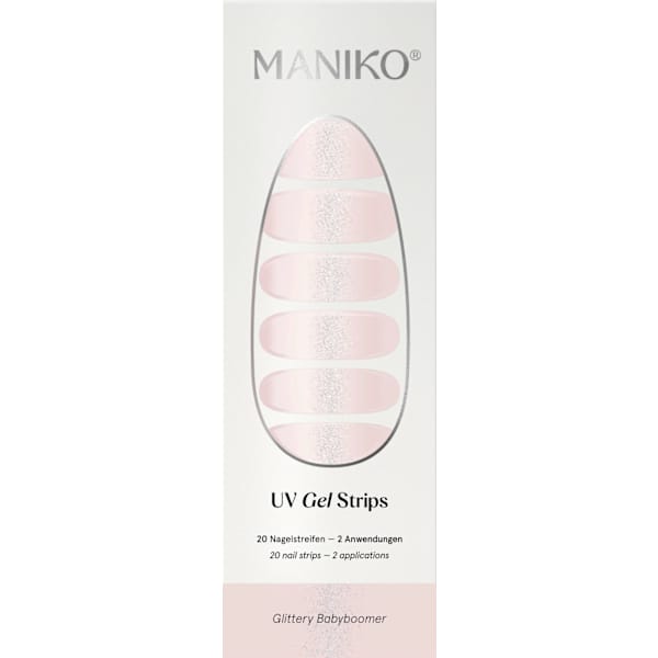 UV Gel Nagelfolien Glittery Babyboomer Maniko