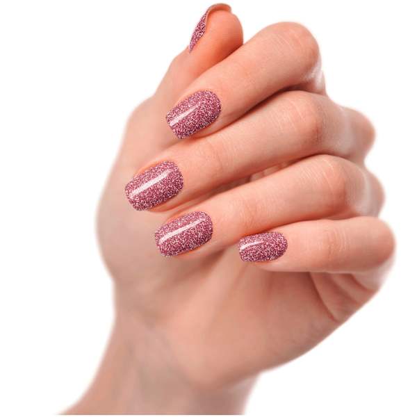 UV Gel Nagelfolien Glittery Rosé Maniko