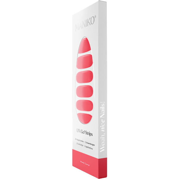 UV Gel Nagelfolien Vivid Coral Maniko